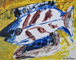 Acryl schilderij, Maya Wildevuur, Vissen